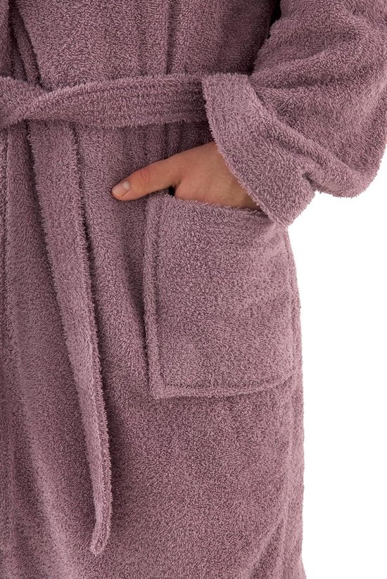 Towel Elegante badjas voor dames en heren, 100% katoen, 500 g/m². Optie met capuchon of zonder capuchon. Zacht en absorberend voor douche, spa en zwembad — afbeelding 2