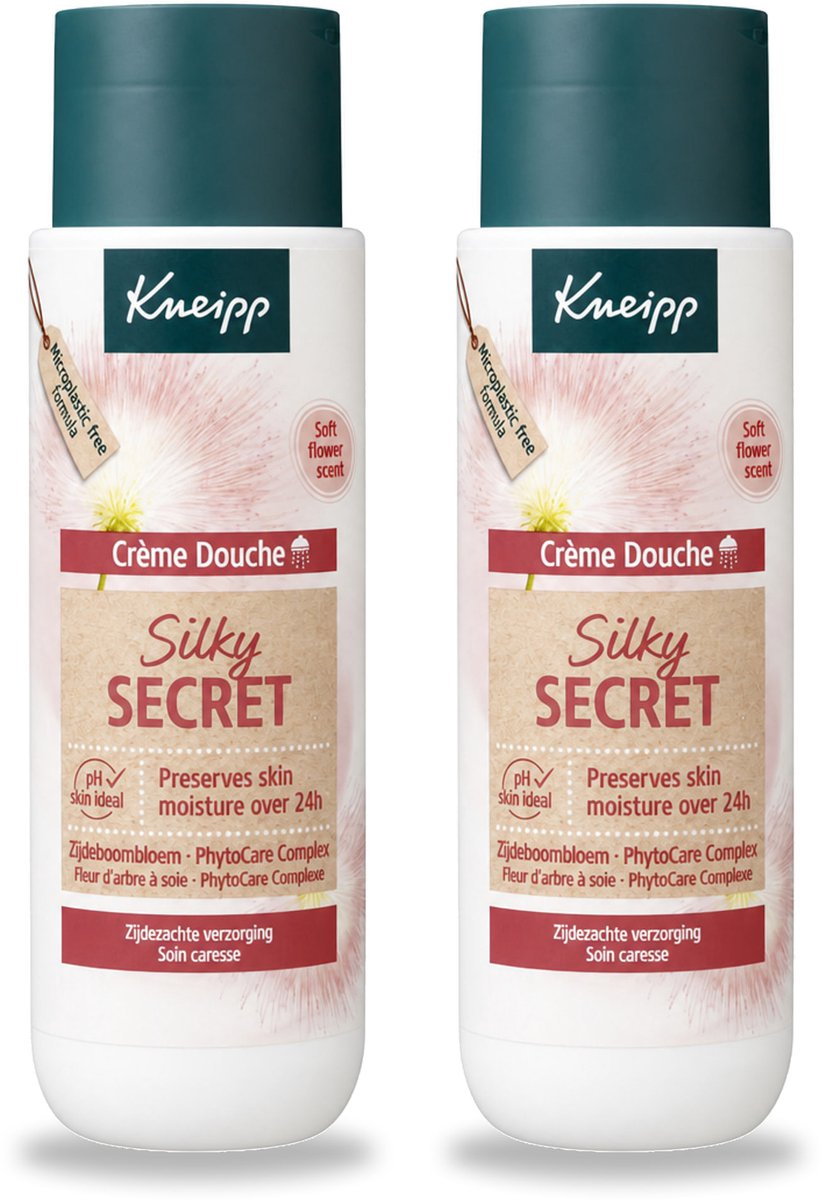 2 x Kneipp - Douchecrème - Silky Secret - 200 ml - Voordeelverpakking - 2 stuks