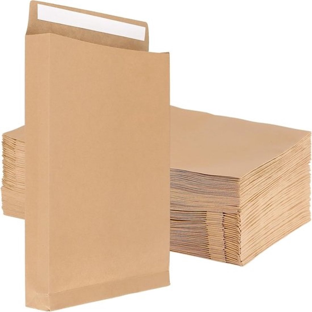 50 stuks zelfklevende C4 enveloppen van 180 g, vouwzakken zonder venster, kraftpapier voor documenten, verzending en kantoorgebruik
