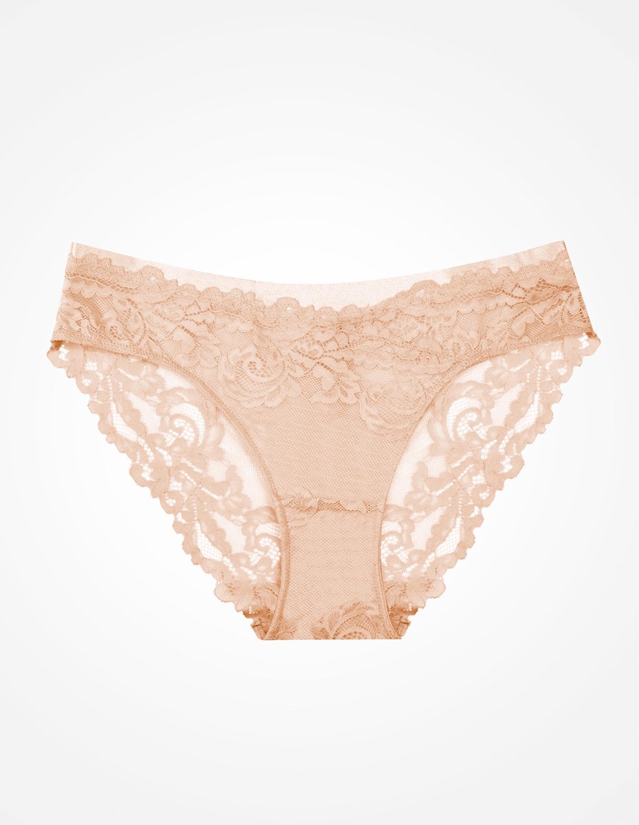 Esotiq Lynn S - Dameslip - Beige - Elastisch