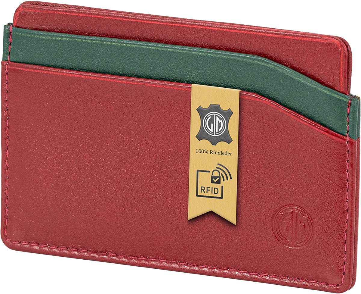 LINDENMANN heren kaarthouder RFID - rood