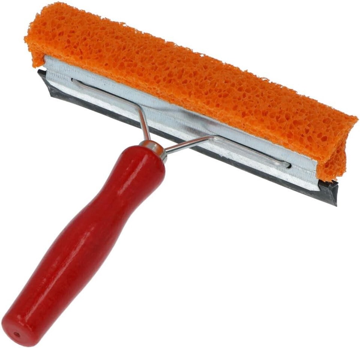 Autoruit reiniger - Naturel rubber - 13 x 14,5 cm - Met houten handvat - Voor effectief schoonmaken