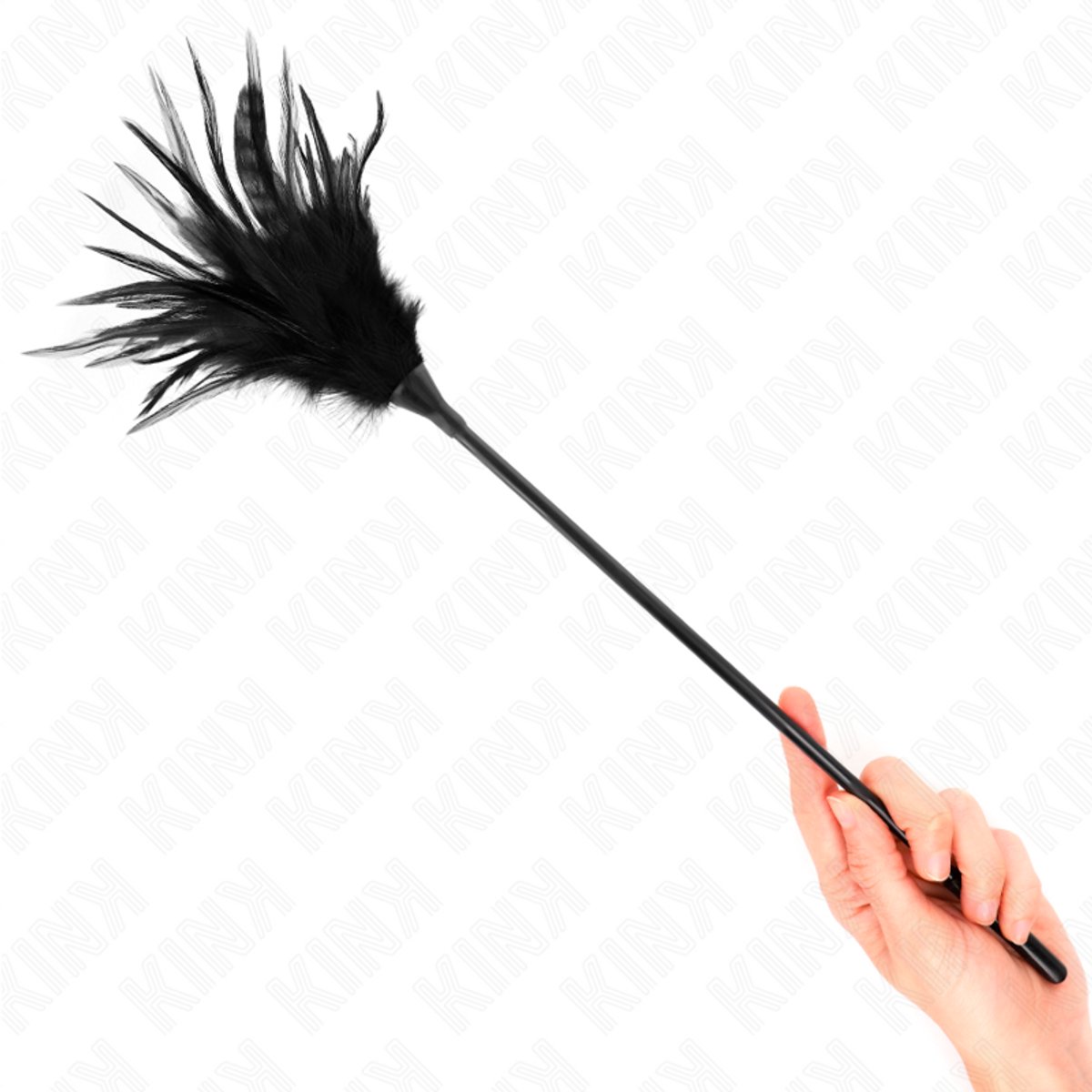 Multiple Zwarte Tickle Feathers
