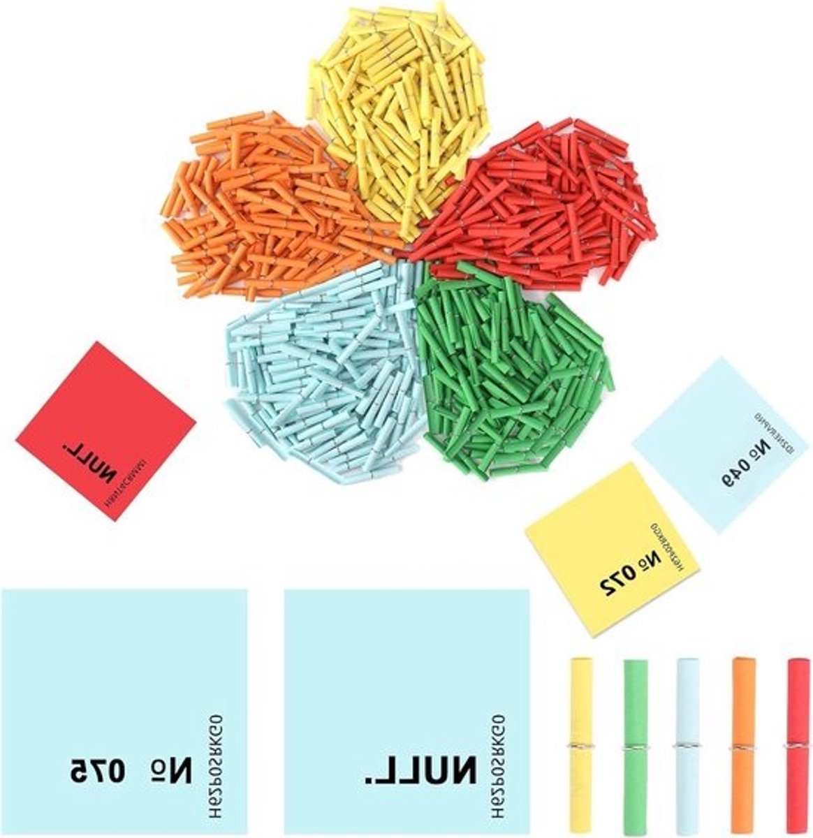 Tombola Set - Loterij Tickets - Feesten Organiseren - Uniek Ring Ontwerp - 200 Stuks - Kleurrijk Gemengd