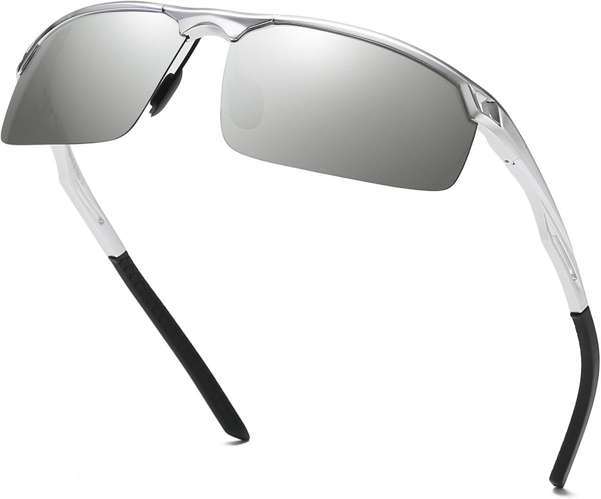 Polarized Night Vision Glasses with Metal Frame Anti-glare for Night Driving 8550Y