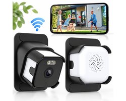VHV - Beveiligingscamera voor buiten en binnen - Raamcamera 3MP 2K - 2.4GHz & 5GHz WiFi bewakingscamera - ChroMax AI Kleurnachtzicht - 24/7 opname