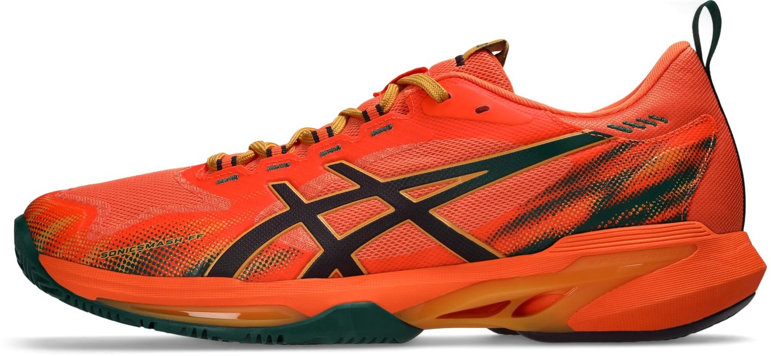 ASICS SONICSMASH FF Indoor Sportschoenen Energy /Dark Aubergine 42.5 Oranje