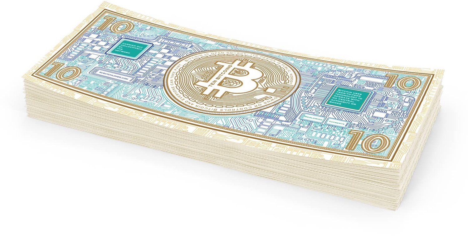 Scratch Cash Bitcoin 100 x 10 Speelgeld