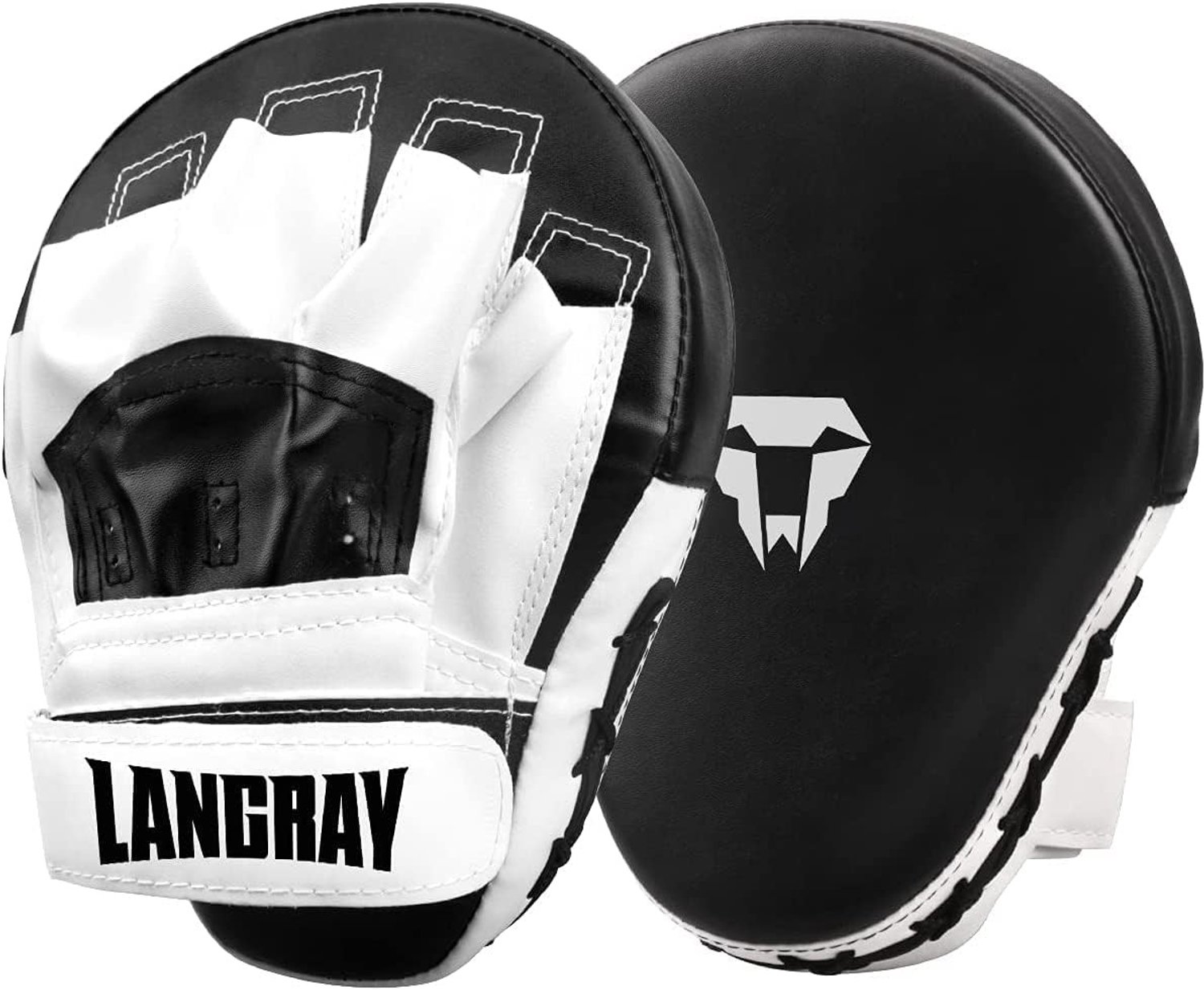 Curved Focus Punching Mitts - PU Leren Kick Pads en Handschoenen Set voor Boxing Training, Ideaal voor Muay Thai en Kickboksen