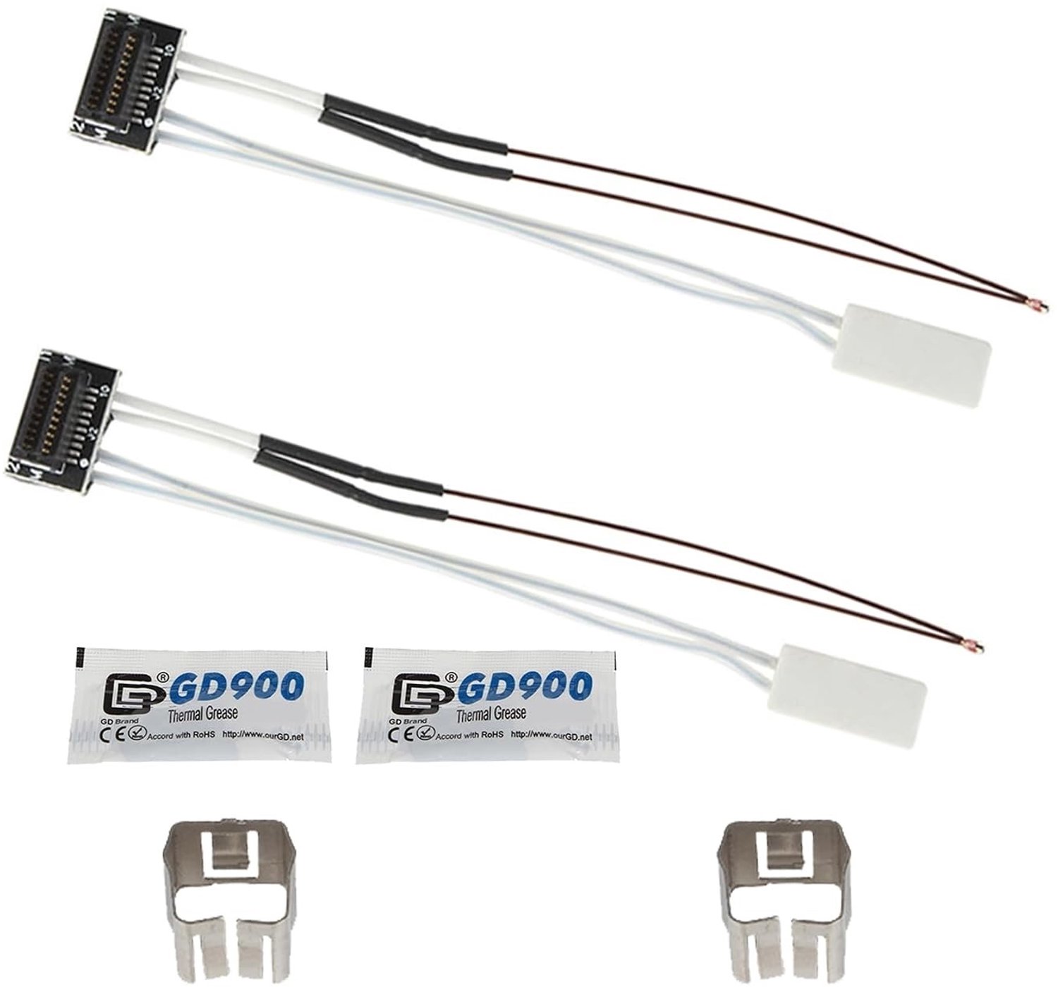 2 stuks 3D Printer Accessoires, 24V 48W Keramische Verwarmingsthermistor en Temperatuursensor voor 3D Printers, Verbeter de Printkwaliteit en Precisie met Betrouwbare Thermistors