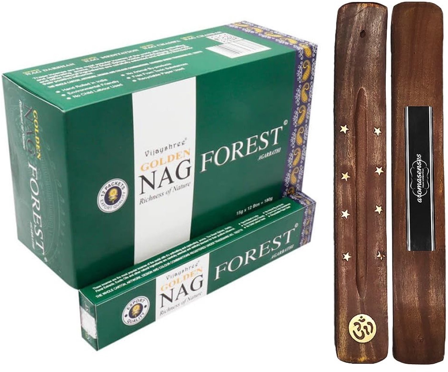 Golden Nag Forest Wierook Sticks, 12 Dozen van 15 Gram