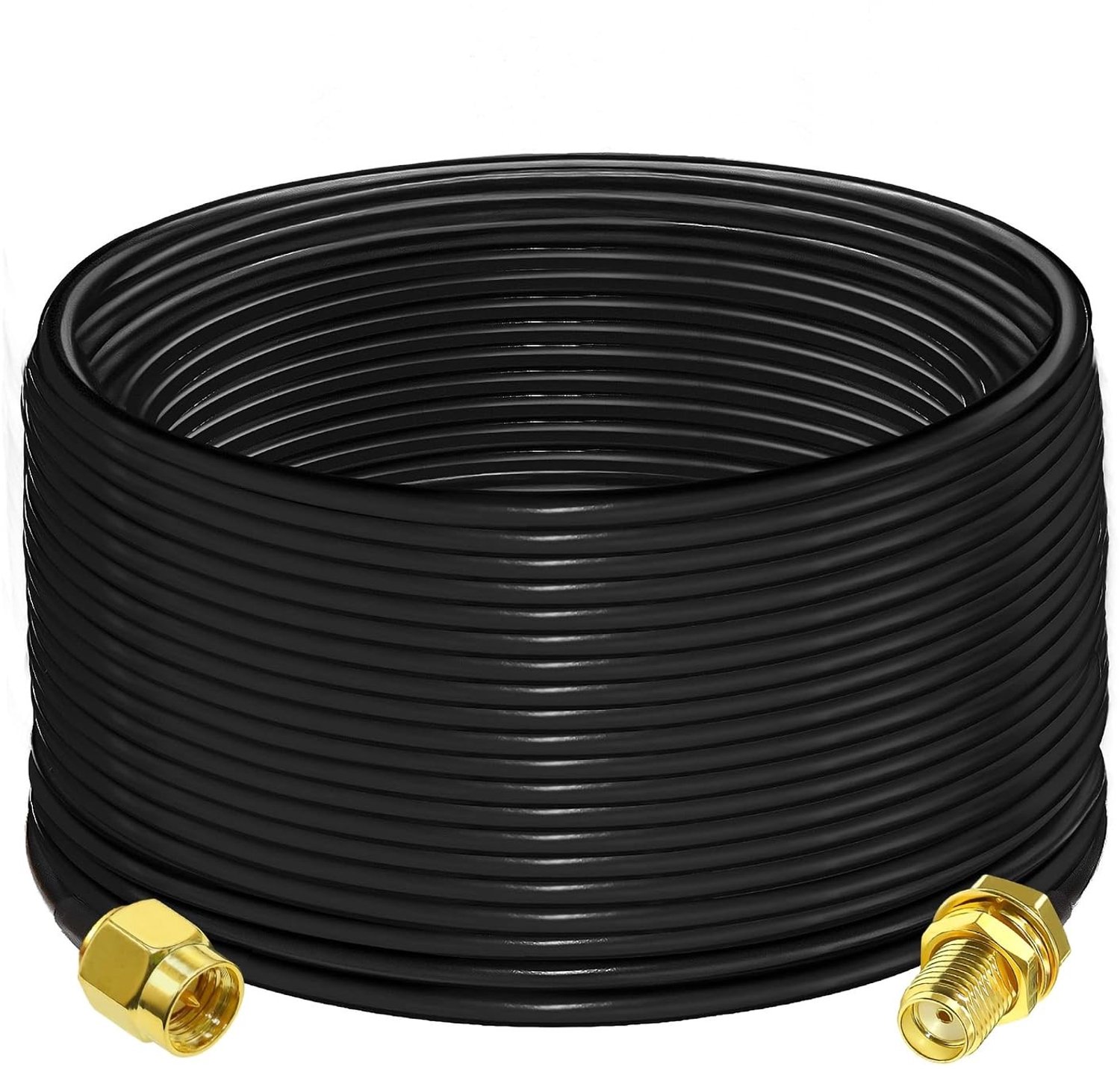 20 meter SMA Male naar SMA Female Coaxiale Verlengkabel voor 3G, 4G, LTE en WiFi Antennes, Geschikt voor RF en CB Radio toepassingen
