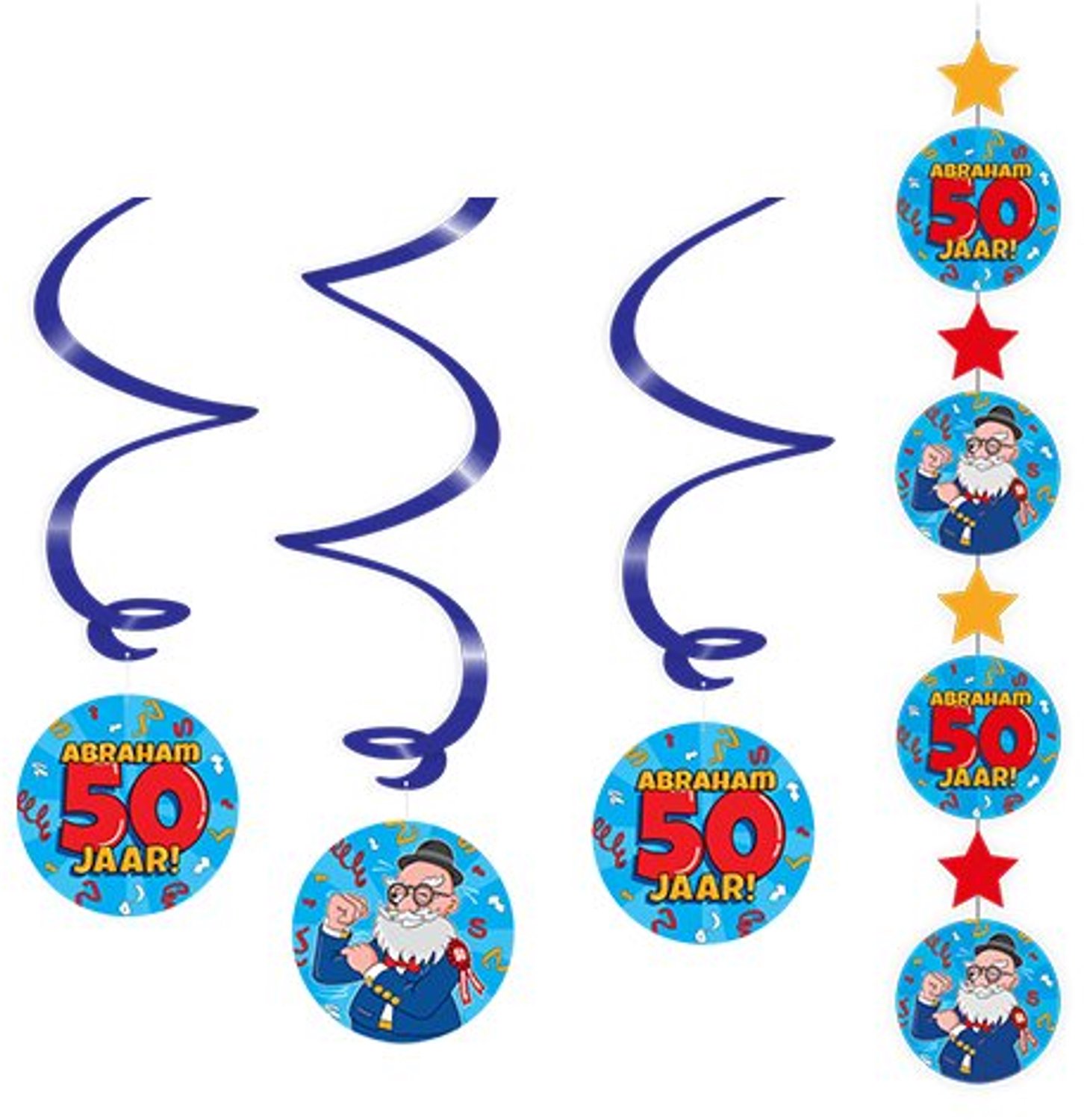 Abraham Hanging Deco (2st) - 50 jaar - dangler
