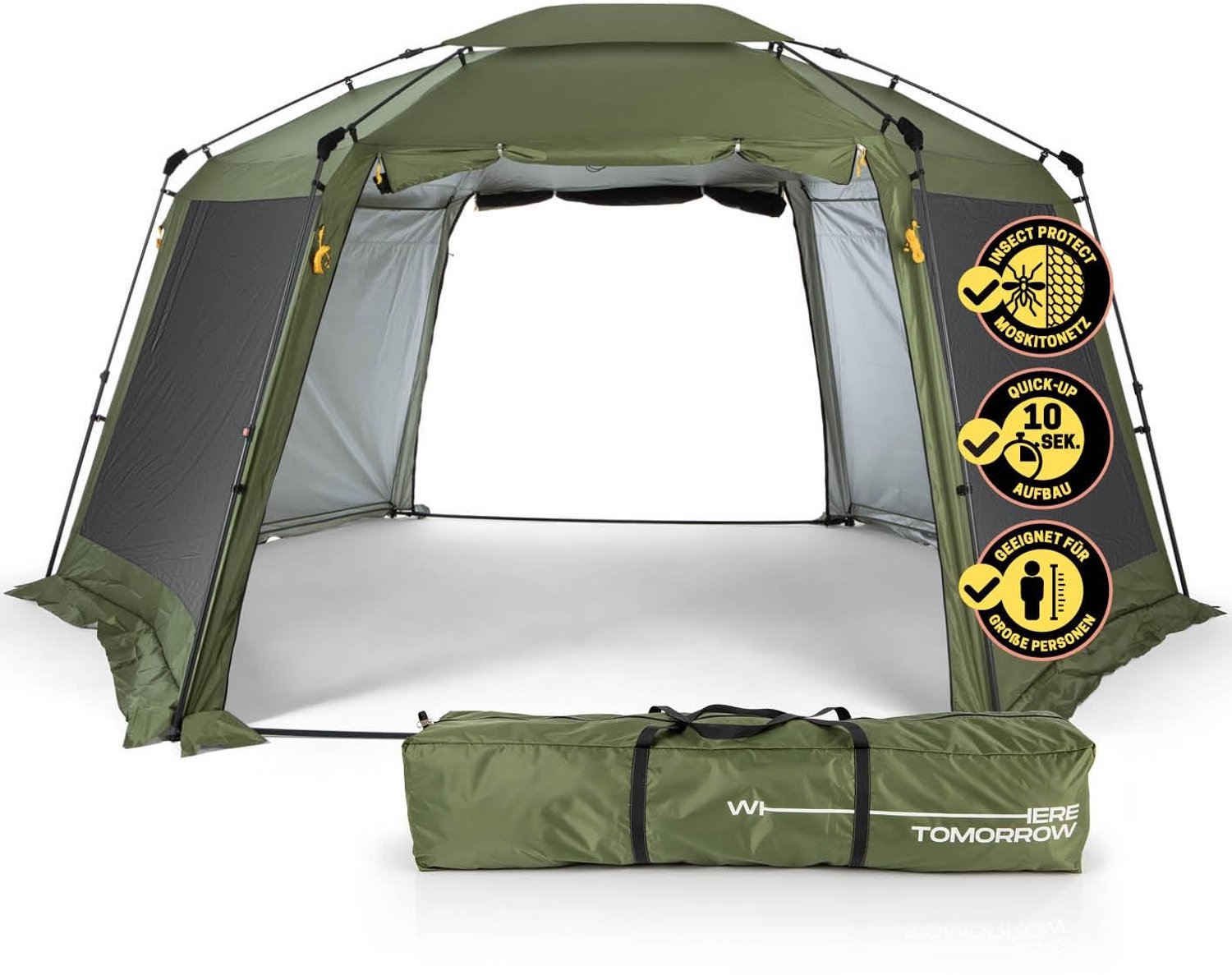 Opvouwbare Gazebo met Insectenbescherming en Waterdichte Bescherming