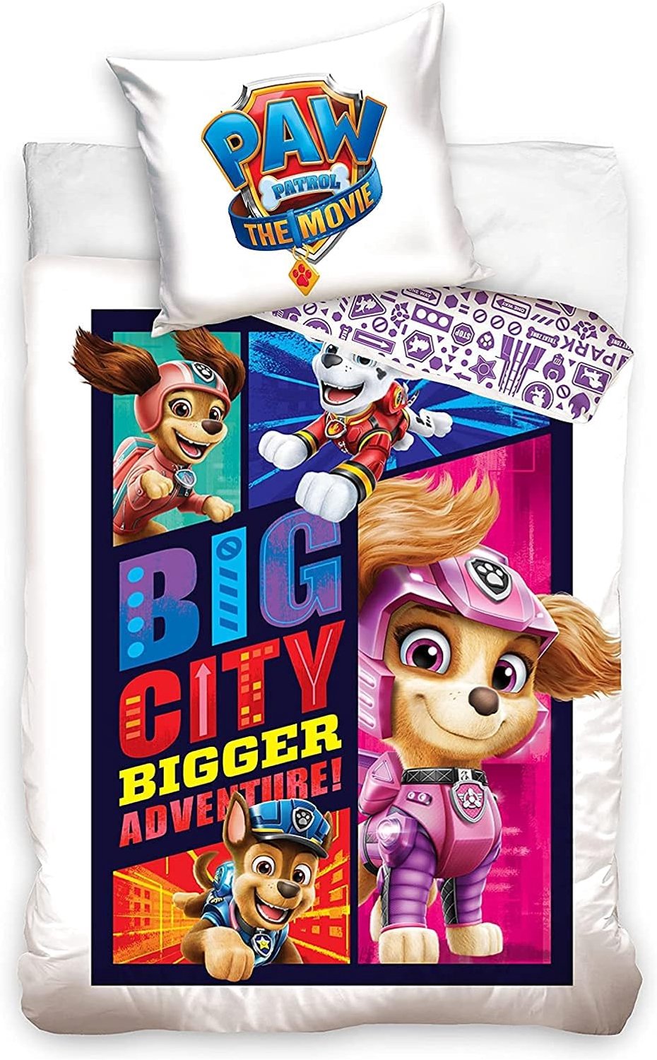 Paw Patrol Dekbedovertrek Set 135x200cm + Kussensloop 80x80cm Katoen
