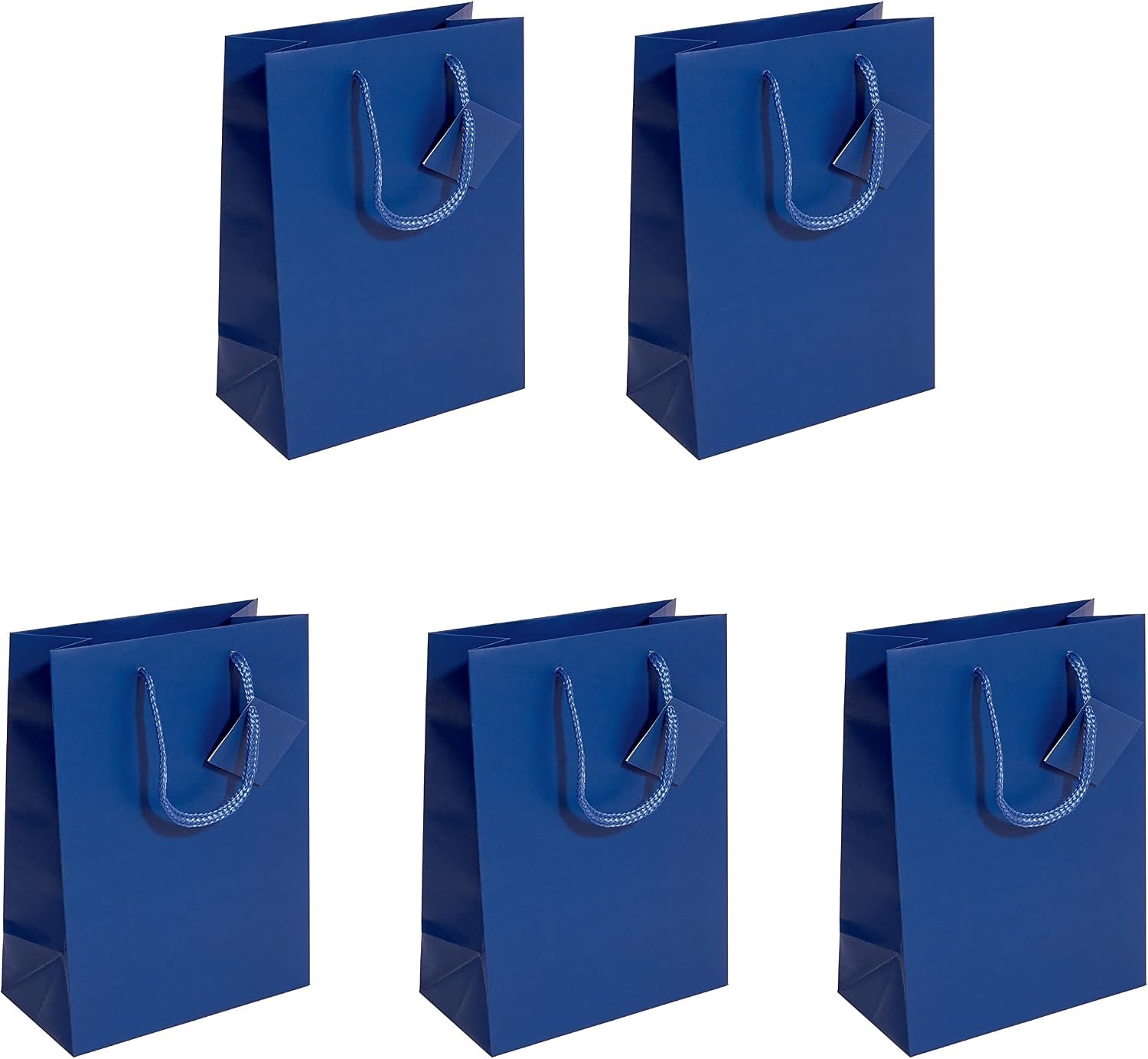 Sigel Cadeauzakjes Medium Ultramarijn Blauw Mat - 5 Stuks - 23x17 cm