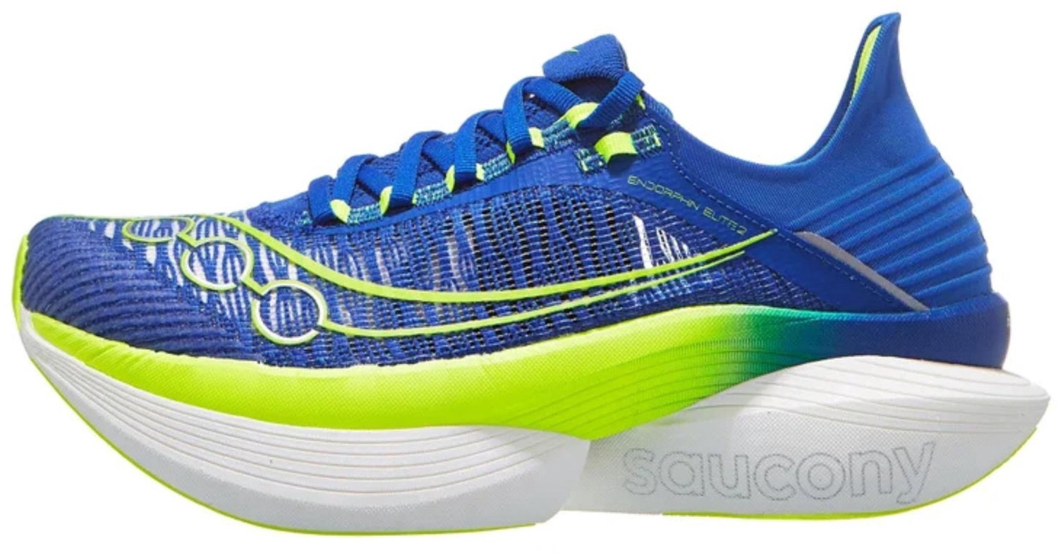 Saucony Endorphin Elite 2 Hardloopschoen Lapis/Citroen 44 Lapis/citron