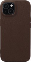 imoshion Hoesje - Geschikt voor Apple iPhone 15 - Texture Backcover - Donkerbruin