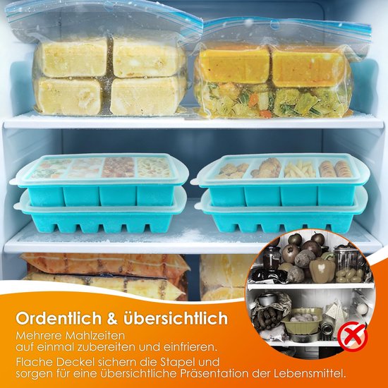 Souper Cubes Siliconen Vriesvormen met Deksel 250 ml + 125 ml — afbeelding 4