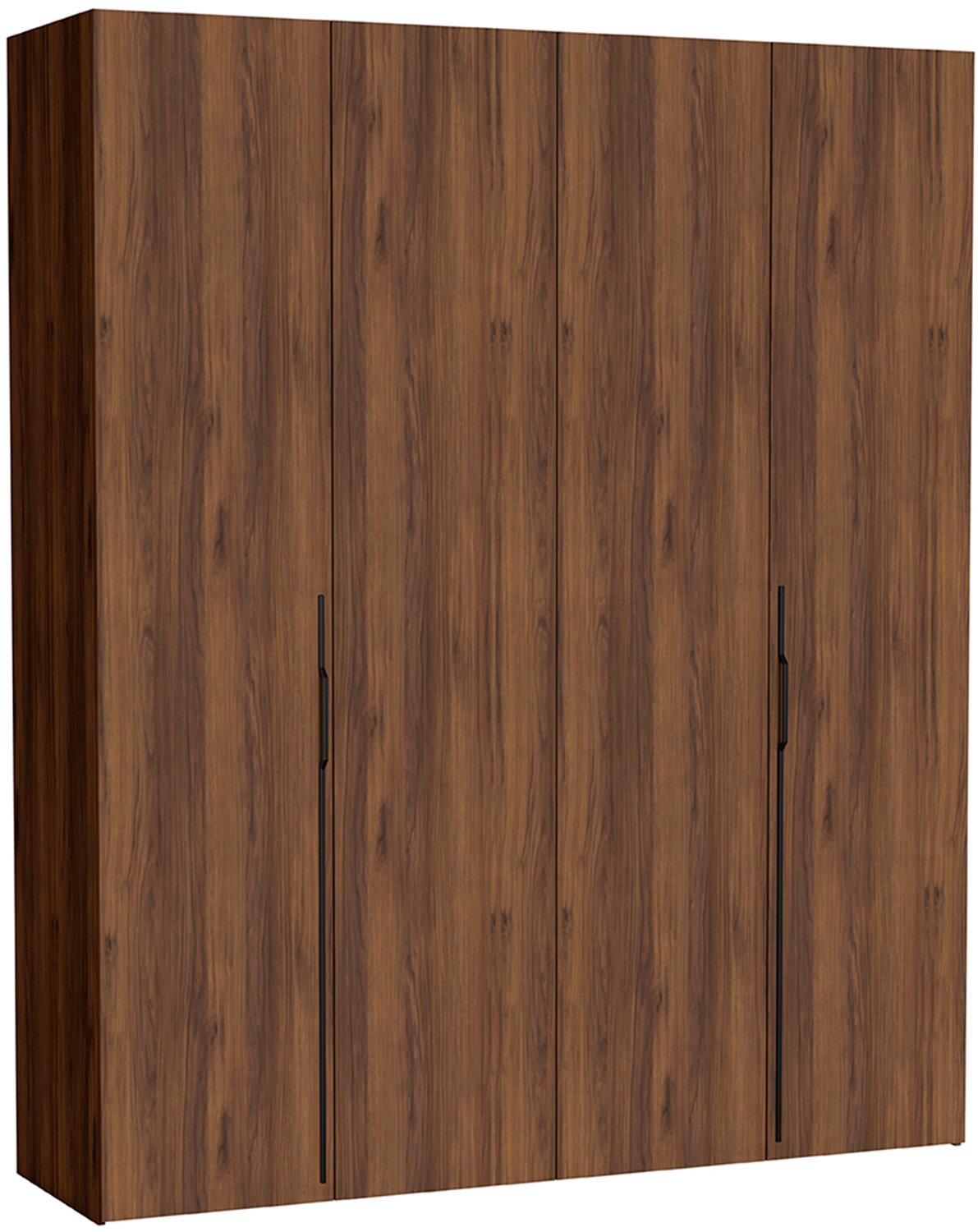 Selsey Bari – Kledingkast met 3 lades, 2-deurs, warmia notenhout, 200 cm
