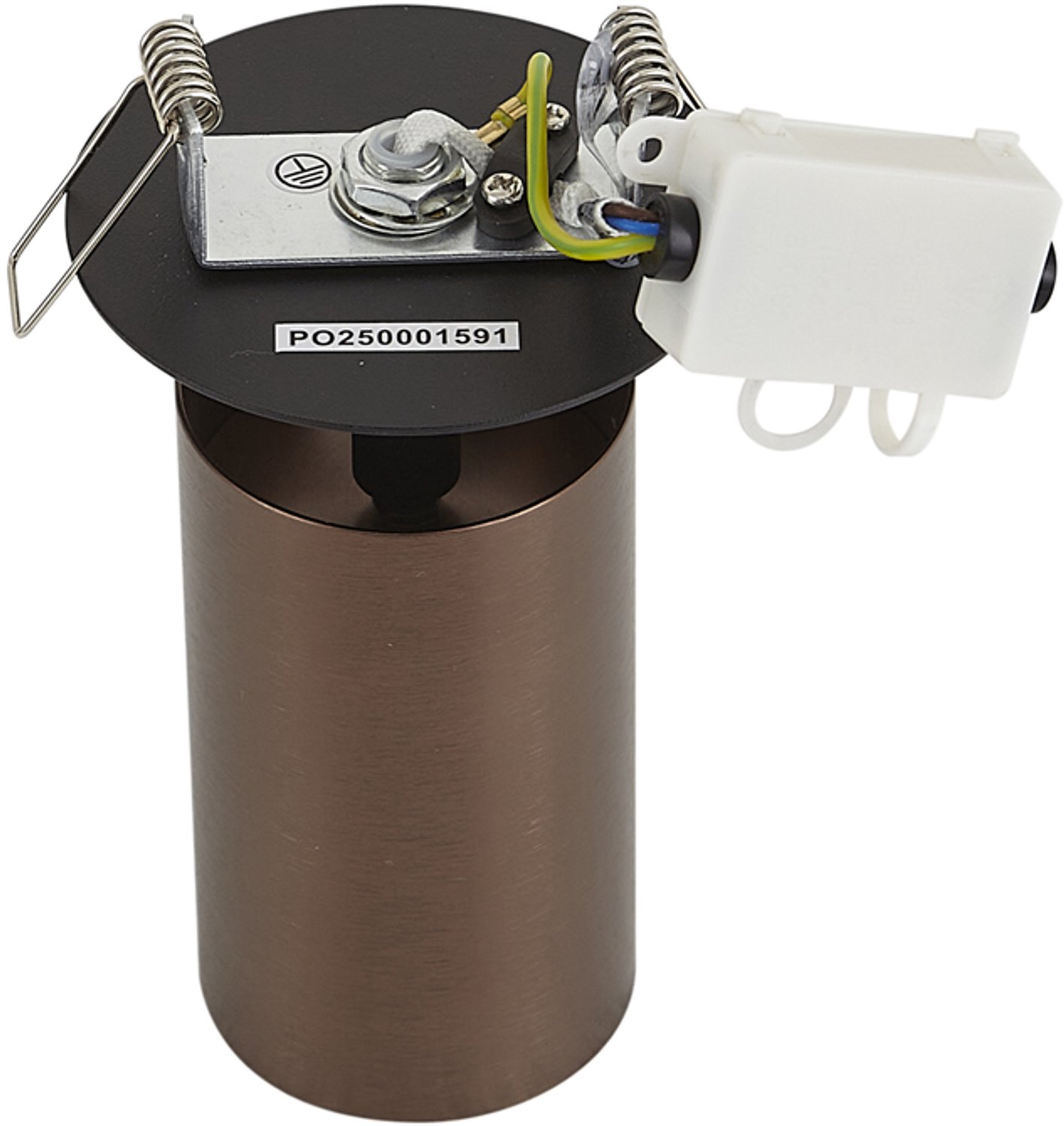 Qazqa inbouwspot, inbouwlamp - Chels - brons , max. 10W, geschikt voor led, 8cm, rond, IP44, ideale badkamerlamp lamp
