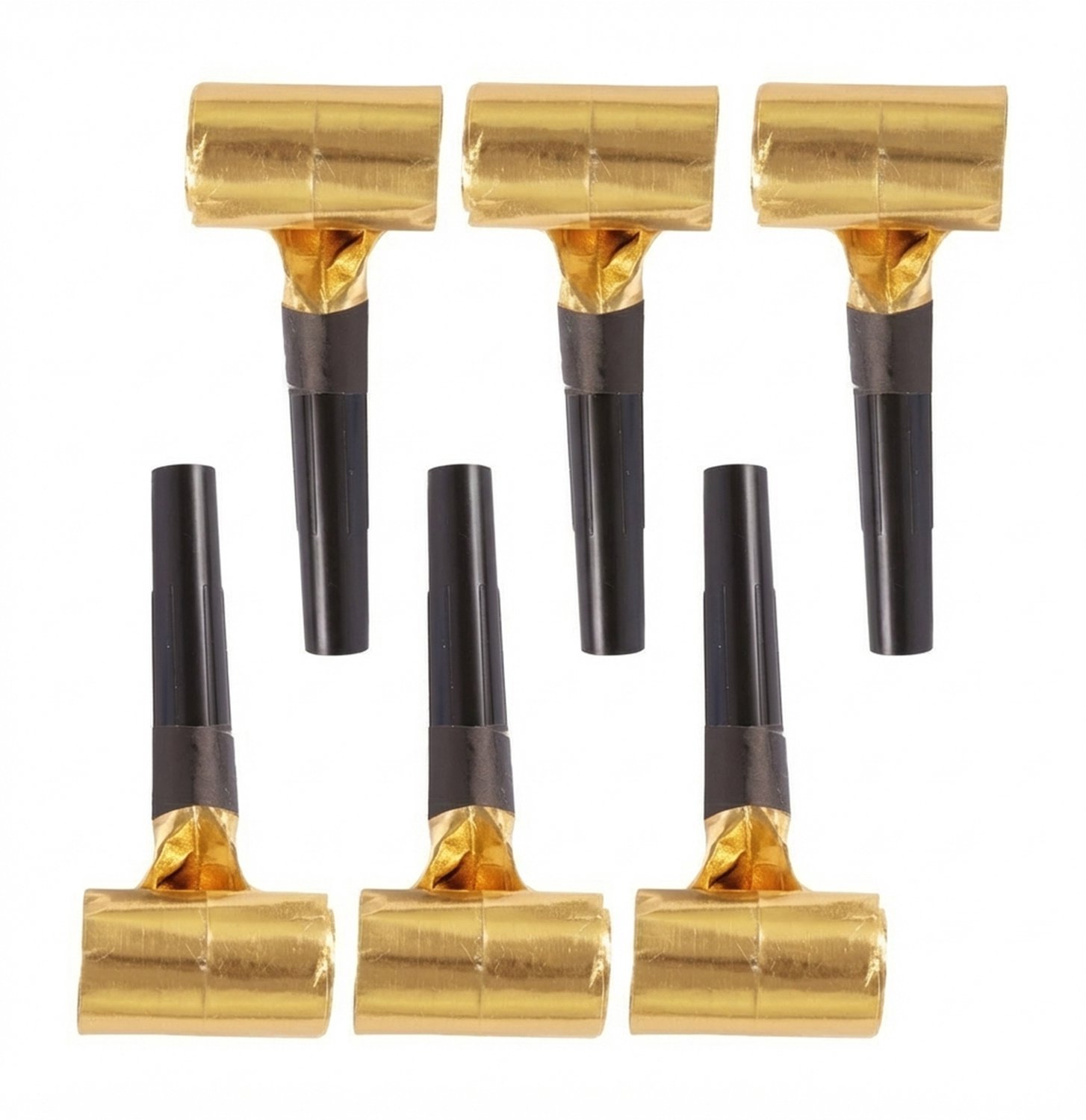 PTIT CLOWN - 6 Roltongen zwart en goud