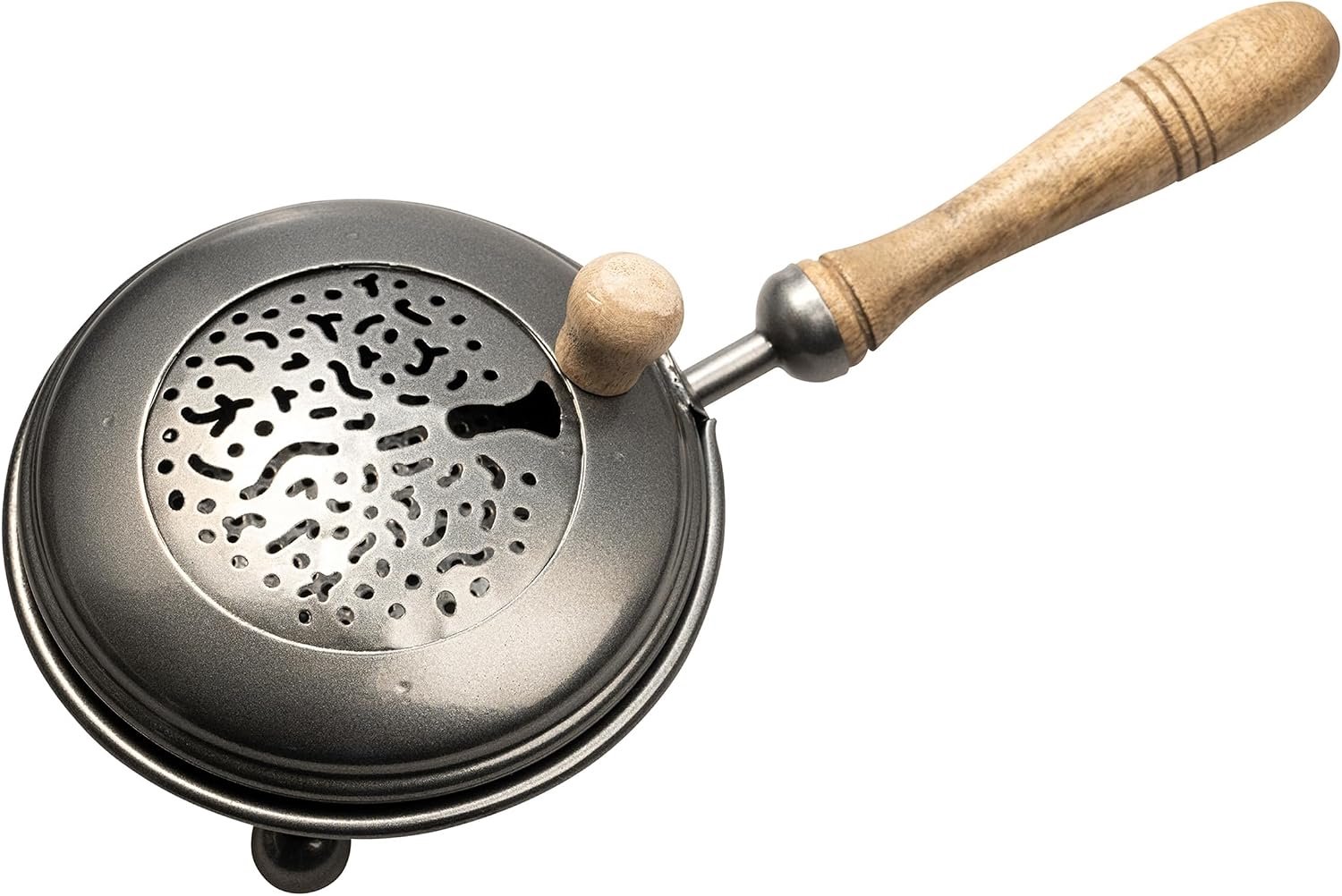 NKlaus Rookpan IJzer Antraciet 12 cm - Wierook & Houtskool