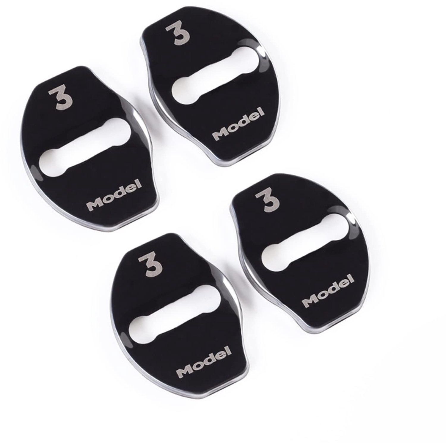 Deurslot Cover - 4 Stuks - Verdikte Roestvrij Stalen Gesp - Deurvergrendeling - Auto Accessoires - Bescherming tegen Schade - Deurslotafdekking