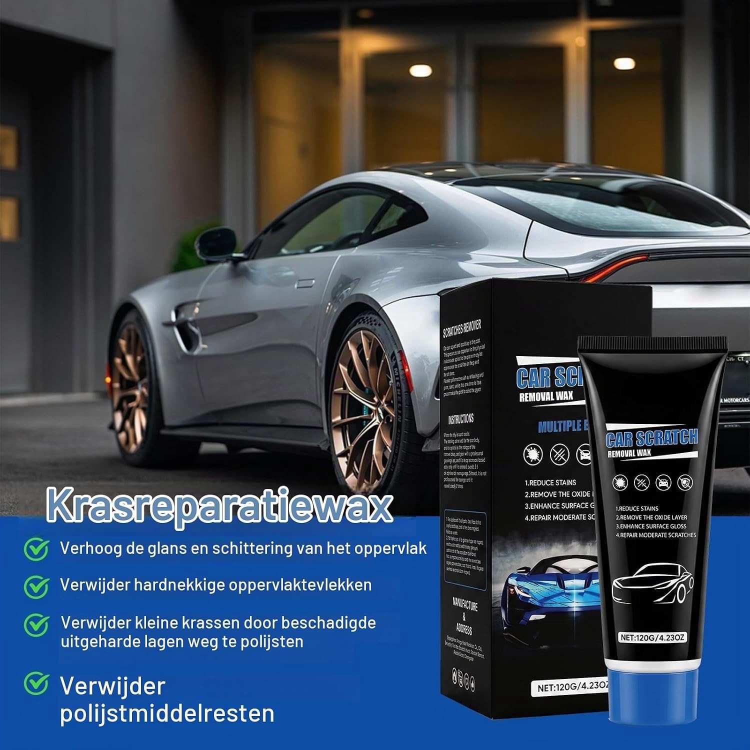 Effectieve 120g Krassenverwijderaar voor Auto, Polijstmiddel en Reparatieset voor Autolak en Oppervlakken in Diverse Kleuren – foto 6