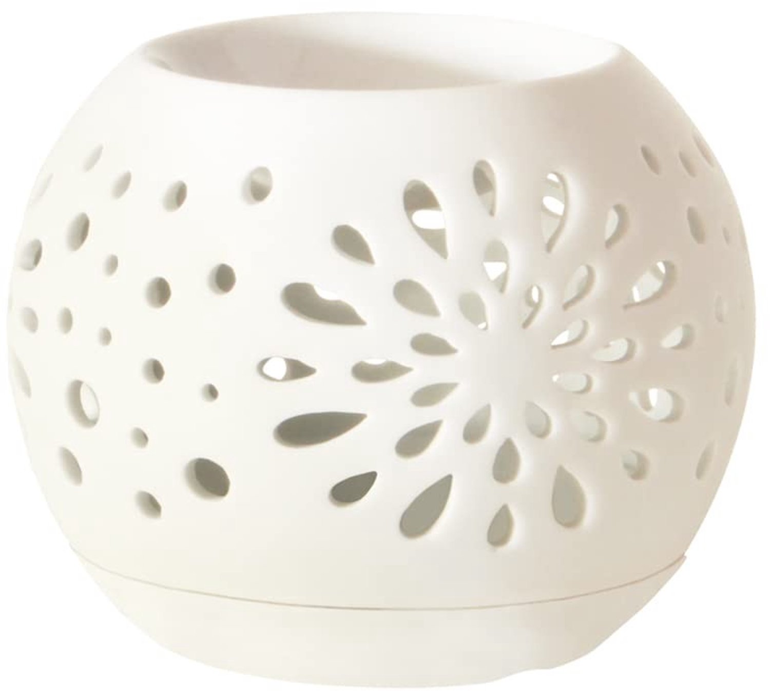 Geur lamp en brander - Wit keramiek