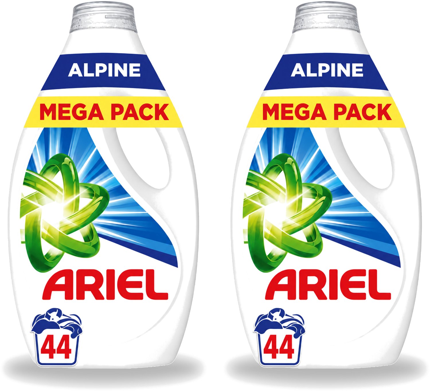 2 x Ariel – Vloeibaar Wasmiddel – Alpine – 1980 ml – 44 wasbeurten - Voordeelverpakking - 2 stuks