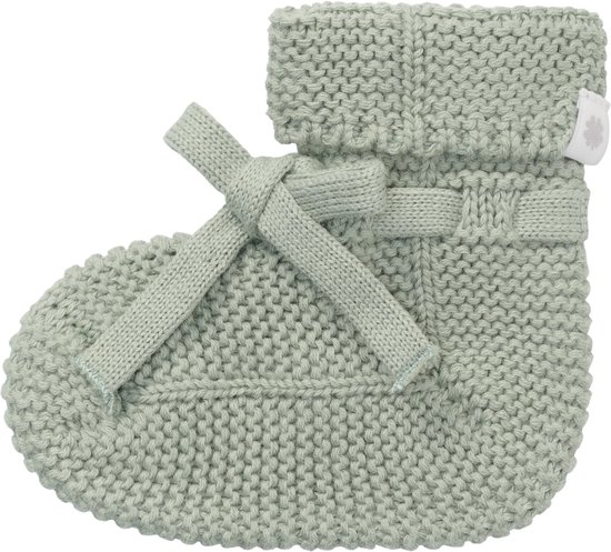 Noppies - Geschenkverpakking - Gebreide slofjes Nelson - 2paar - Deauville Mauve - Iceberg Green - Baby 0-12mnd - Biologische katoen - Giftset - Cadeaudoosje - Newborn - Kraamcadeau - Babyshower — afbeelding 4
