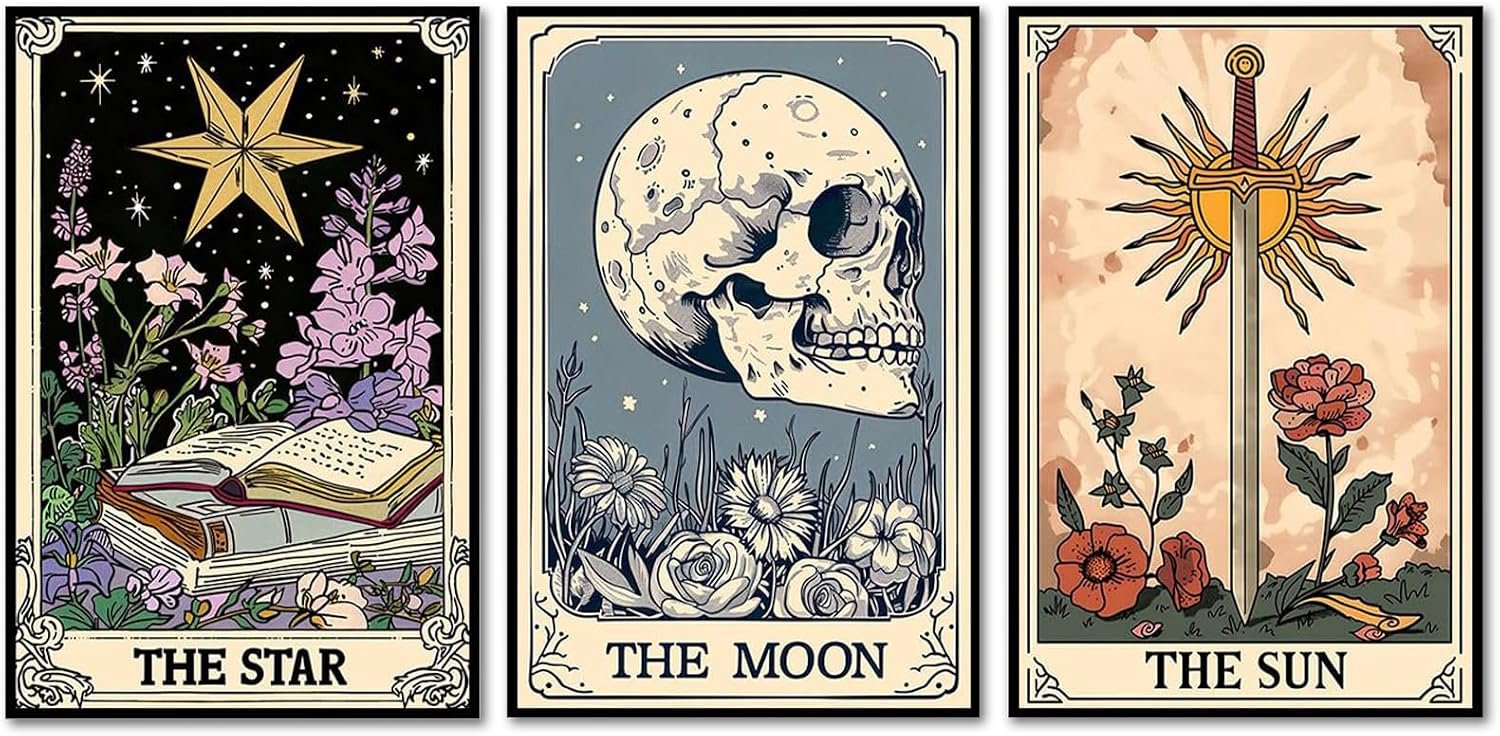 Schilderen op nummer 20 x 30 cm - 3-delig set - wanddecoratie - creatief cadeau-idee voor de feestdagen - Homevero