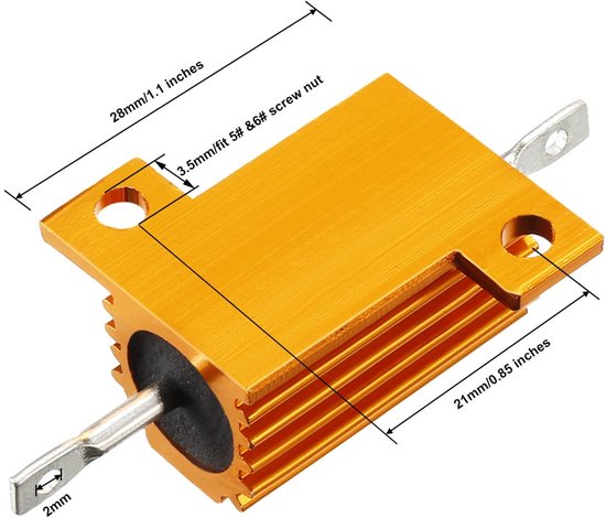 Spoel - 25 W - 120 Ohm - 2 stuks — afbeelding 5
