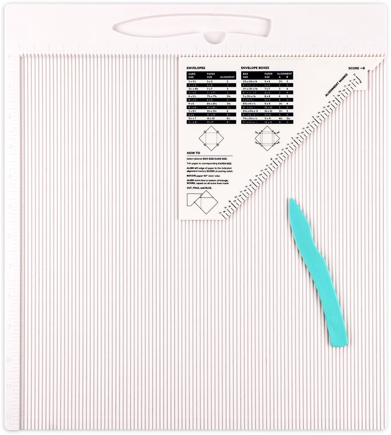 Scorebord - 30 x 30 cm - Met vouwbeen en meetgids
