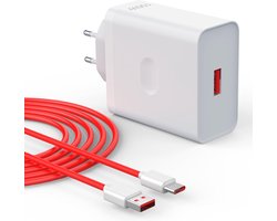 100 W USB-oplader Geschikt voor Oneplus SuperVooc 13 12 12R 11 10 9 10T 8T 7T Pro, Geschikt voor Nord 5 4 2T CE 2 3 Geschikt voor Oppo Reno 12 Pro 12F 11F,USB C-oplaadkabel 1 m