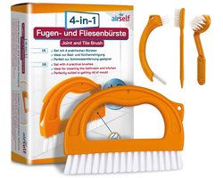 Voegenborstel en tegelborstel - Set van 4 - Schoonmaakborstels