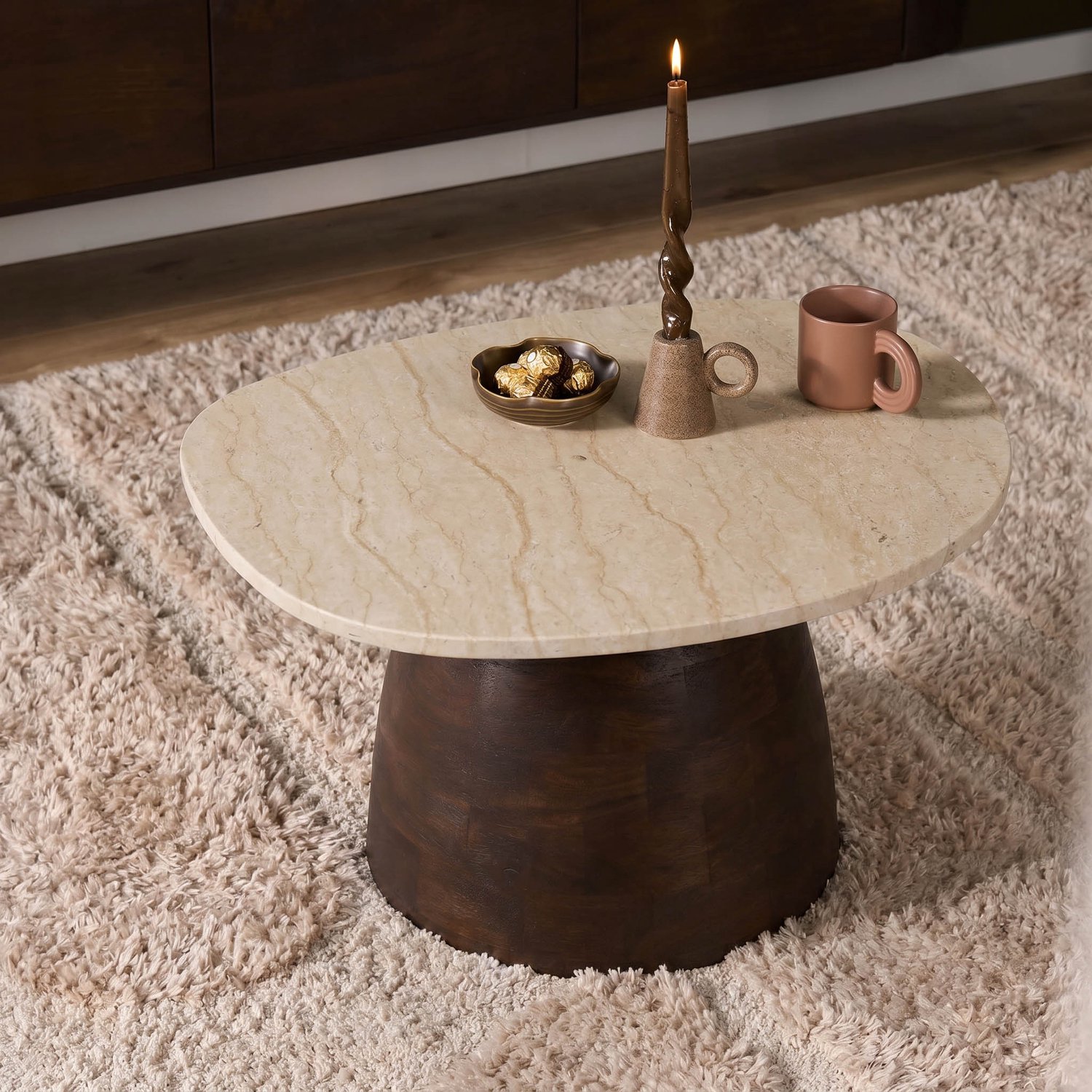 Starfurn Salontafel Liv - Bruin - 57x70x36 cm