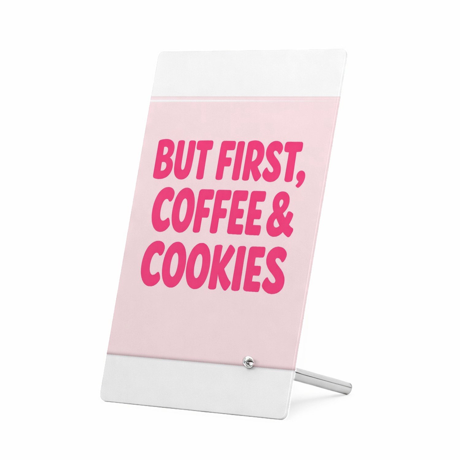 Mr Cadeautjes Glasframe 11 x 16 - design Compacte typografische print met een speels keuken- of koffi | cadeau Wit