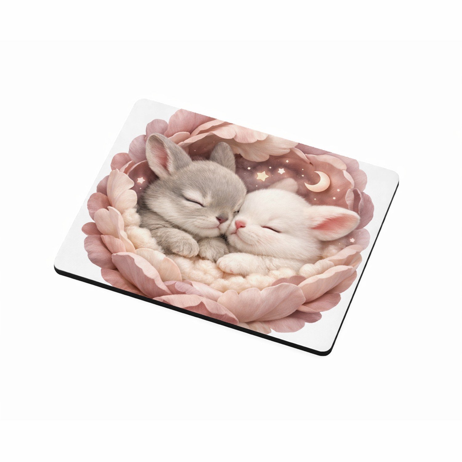 Mr Cadeautjes MDF magnetische fotolijst 9 x 7 - design Een sprookjesachtige close-up met een dierlijk hoofdonderwer | cadeau Wit