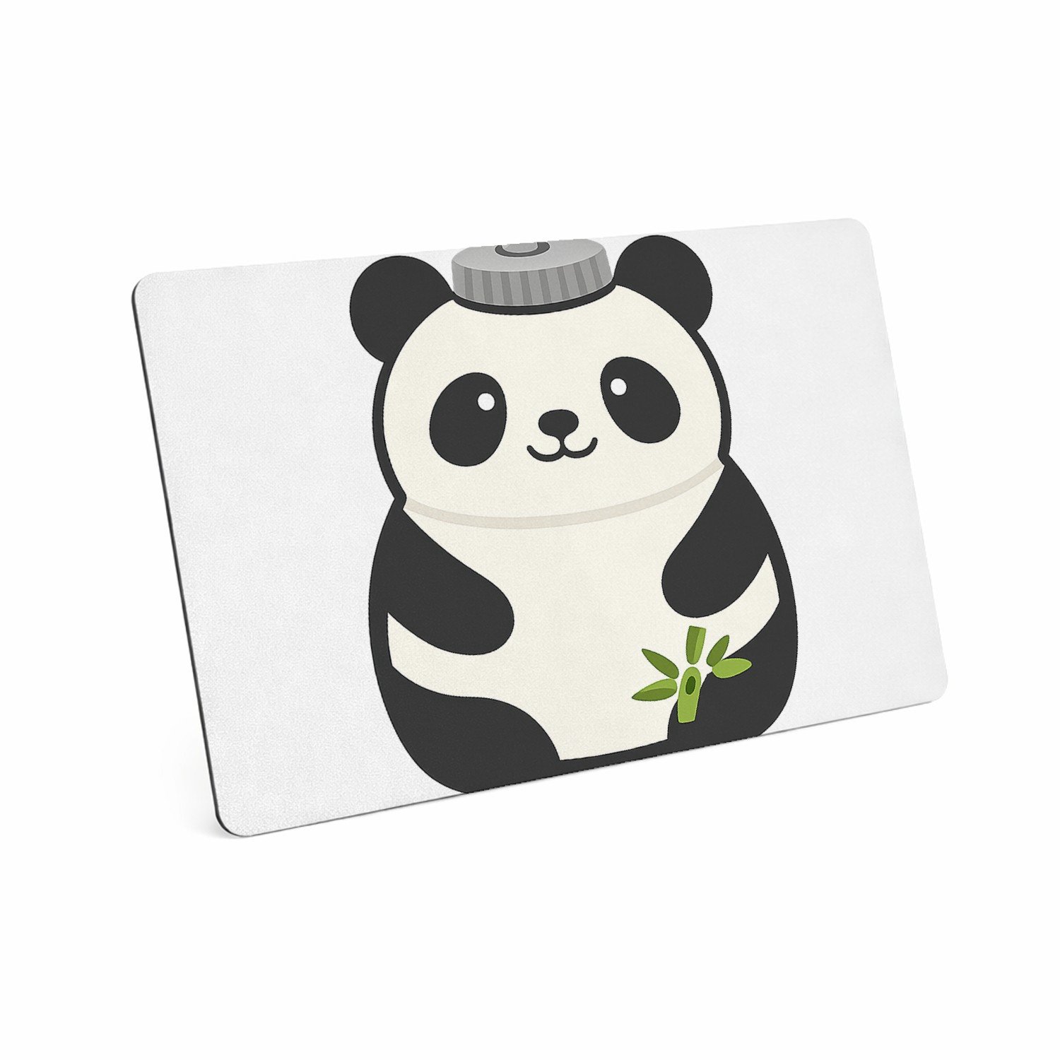 Mr Cadeautjes MDF magnetische fotolijst 28 x 19 - design Een vrolijke dier-bidon met dezelfde speelse productpersoonl | cadeau Wit