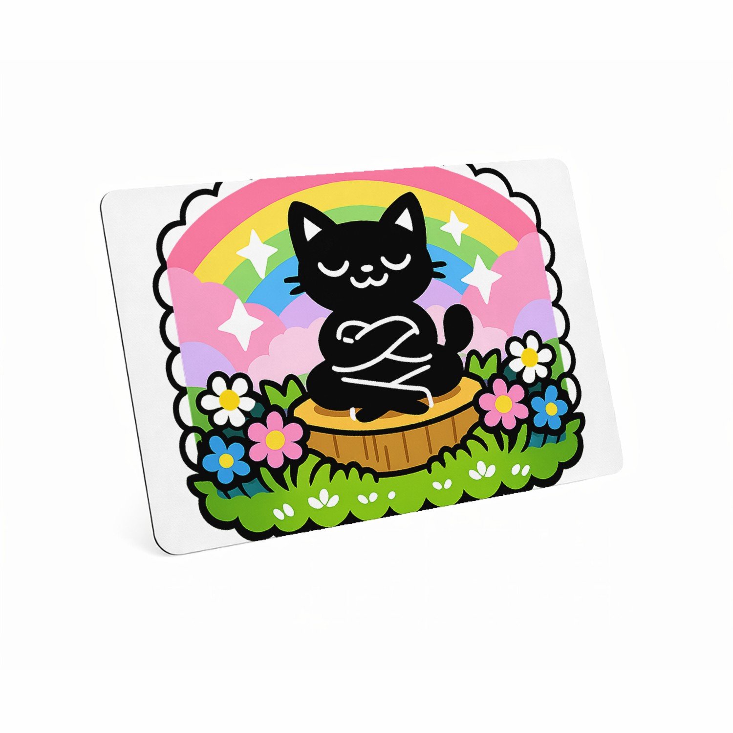 Mr Cadeautjes MDF magnetische fotolijst 28 x 19 - design Een vrolijke, assertieve stickerstijl met een andere houding | cadeau Wit