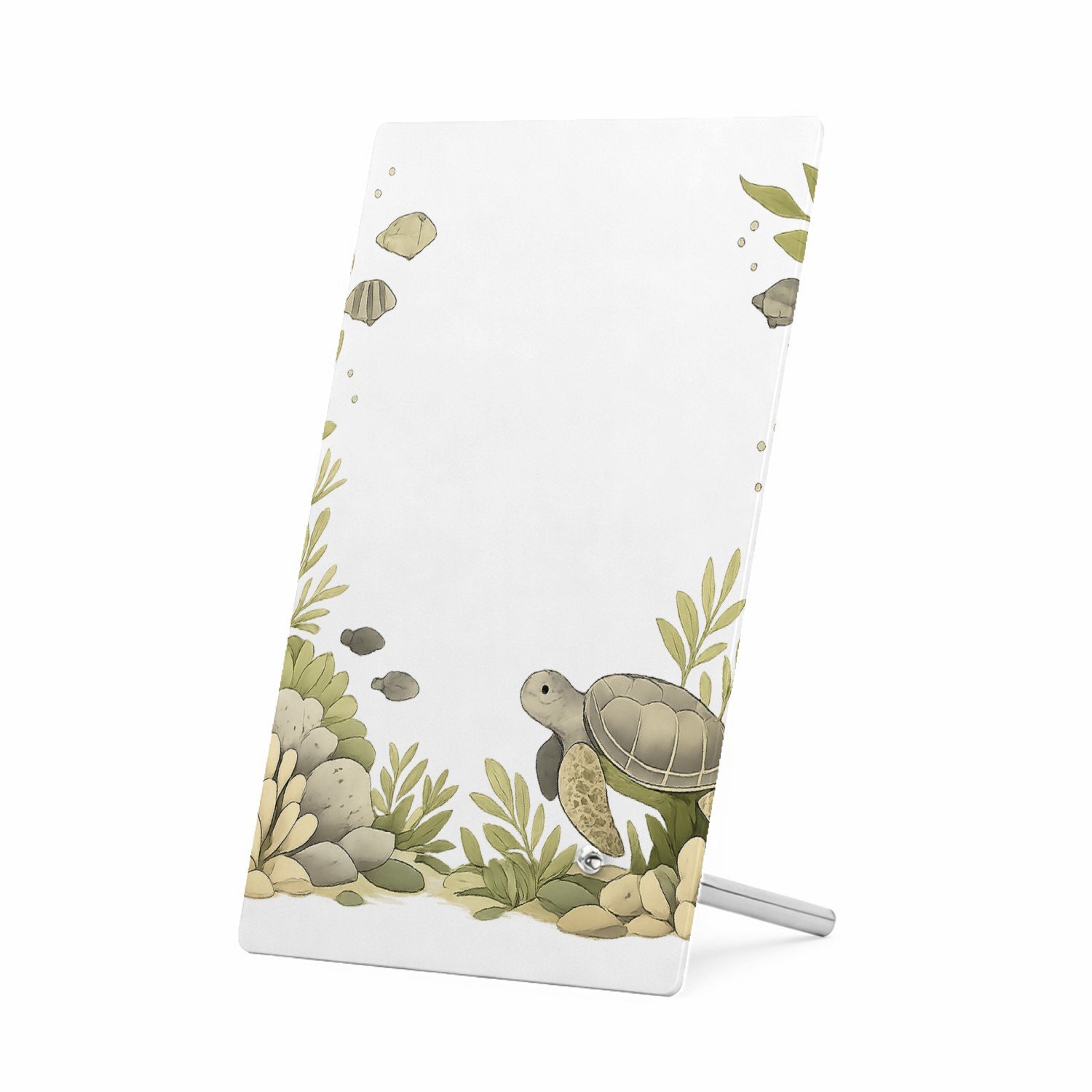 Mr Cadeautjes Glasframe 11 x 16 - design Onderwater-omlijsting met luchtige kern | cadeau Wit