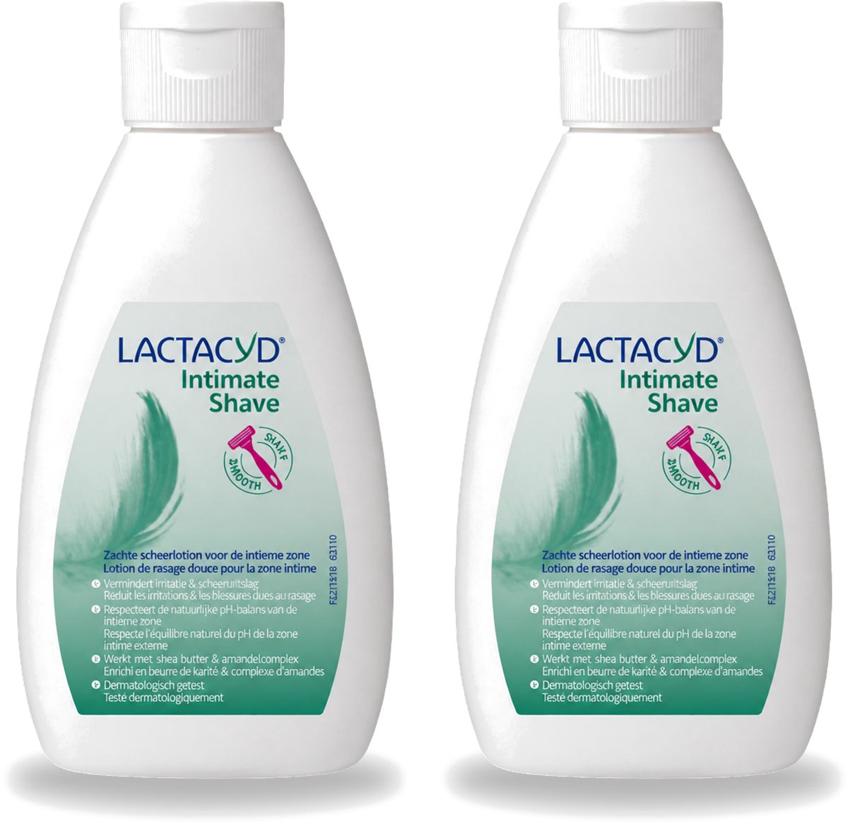 2 x Lactacyd – Intimate Shave – Scheerlotion – 200 ml - Voordeelverpakking - 2 stuks