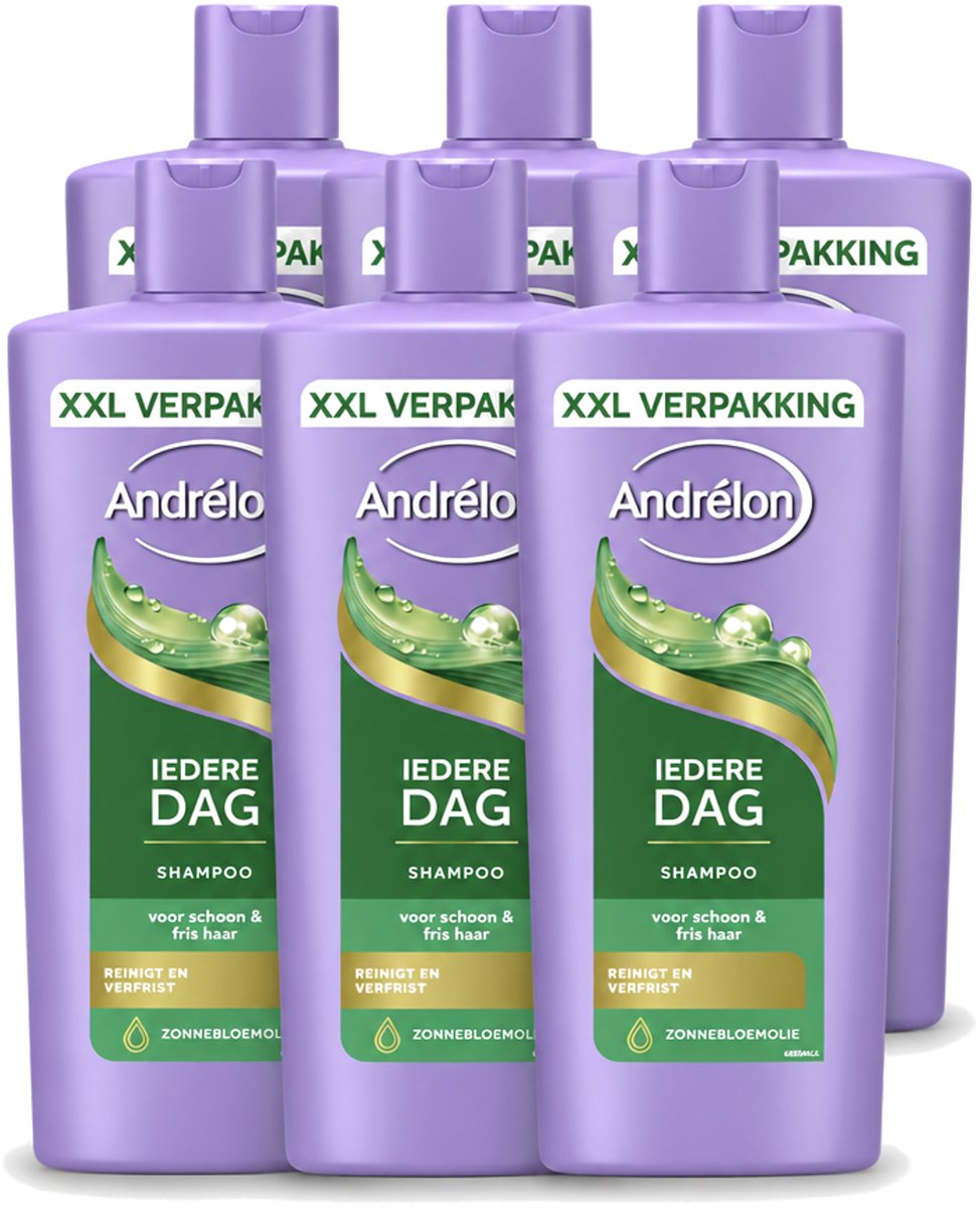 6 x Andrélon – Shampoo – Iedere Dag – 685 ml - Voordeelverpakking - 6 stuks