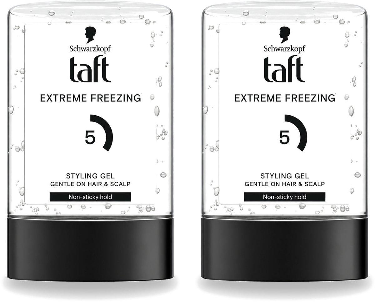 2 x Taft - Extreme freezing 5 - Styling Gel - Sterke hold - 300 ml - Voordeelverpakking - 2 stuks