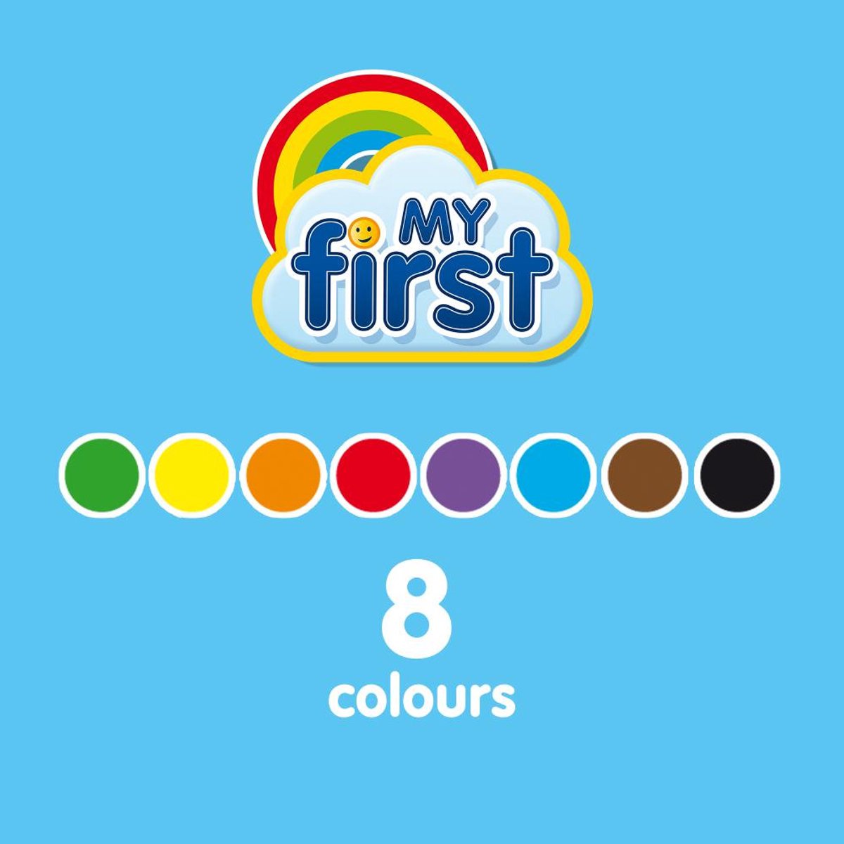 SES Creative My First Kleurpotloden XL - Kort en Dik - Vanaf 1 Jaar - 8 Kleuren - Babyproof - Goed Uitwasbaar - Schoencadeautjes Sinterklaas — cadeau in Spellen & Speelgoed - foto 7