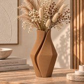 Japandi Design Vaas – Organische Moderne Vaas – Decoratieve Vaas voor Droogbloemen – 32 cm