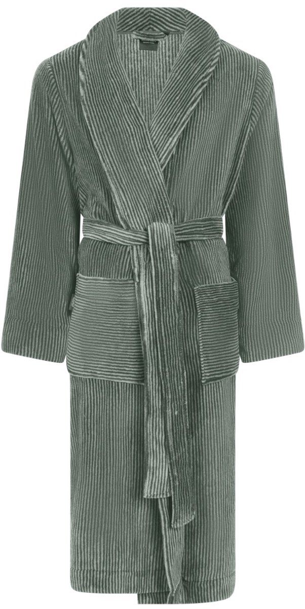 Linolux Mats Unisex fleece badjas - Groen - XXL