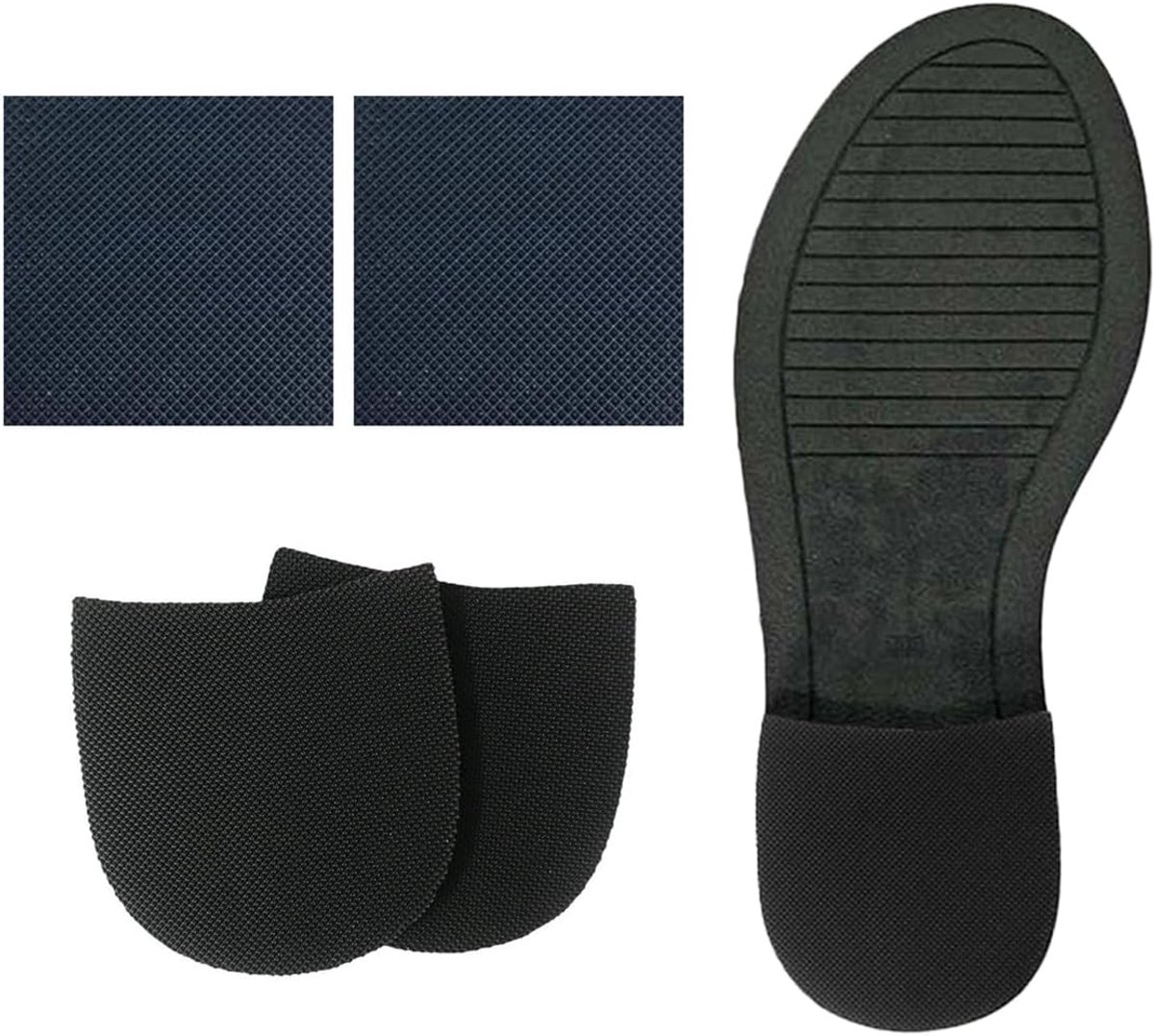 1 paar versterkte antislipzool, schoenreparatie van stevig rubber, hielpads, antislip pads, met 1 paar antislip pads - ShopVlot